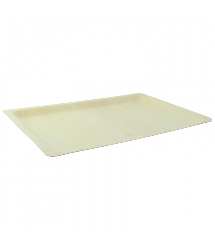 Plateau rectangulaire en bois "Scandinavie"  400x280mm H20mm - 50Pcs