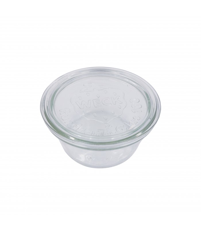 Bocal Bokocook en verre Weck avec couvercle en verre  H58mm 290ml - 6Pcs