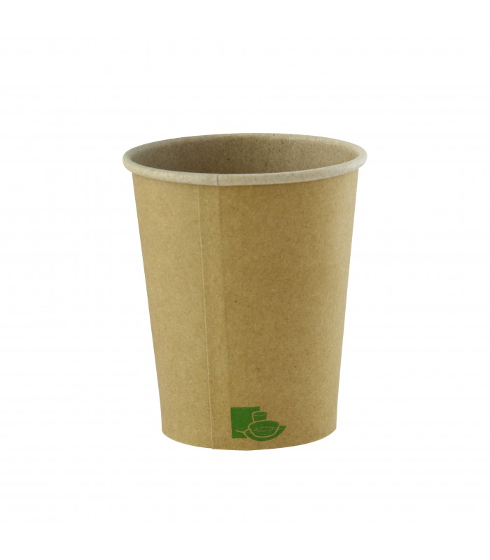 Gobelet Zen en carton kraft brun  H86mm 290ml - 1000Pcs