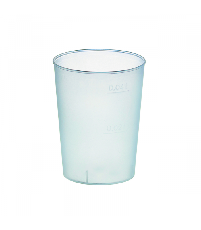 Gobelet plastique PP réutilisable "Optimal"   H50mm 50ml - 2000Pcs