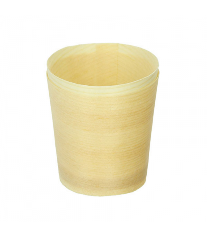 Mini gobelet bois   H45mm - 250Pcs