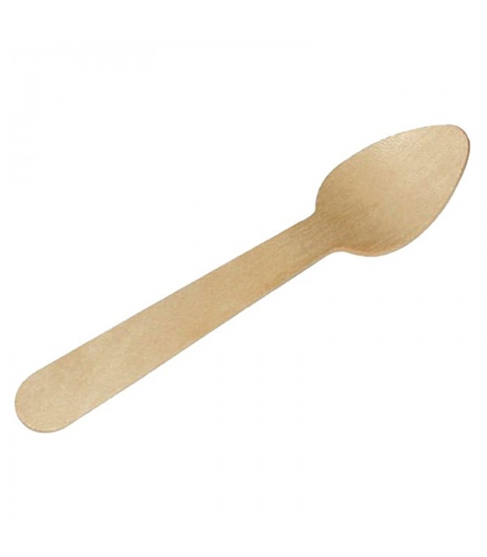 Petite cuillère bois  H110mm - 500Pcs