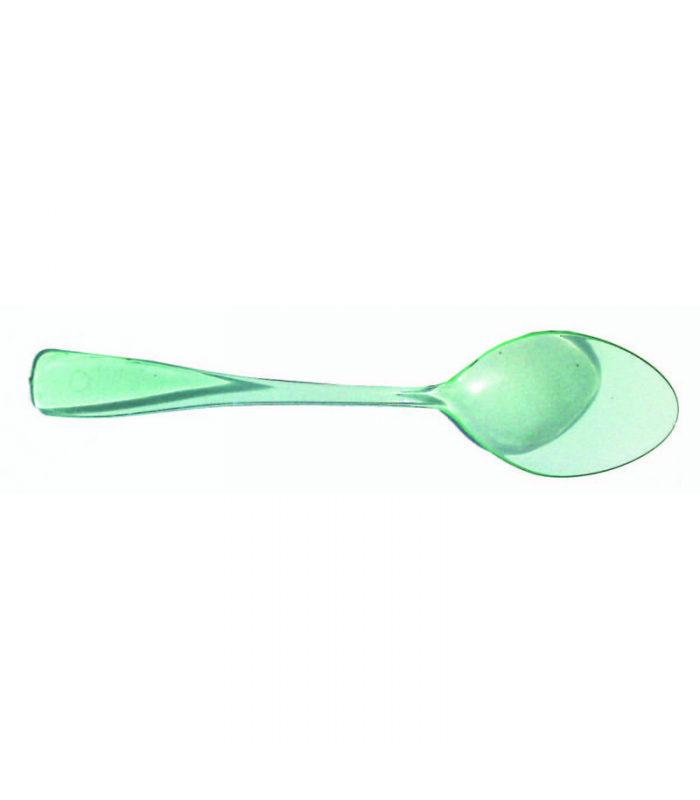 Mini cuillère verte transparente   H100mm - 1000Pcs