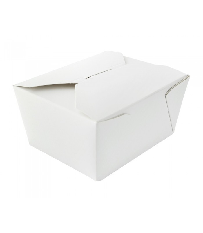 Boîte repas carton blanc 130x105mm H65mm 650ml - 450Pcs