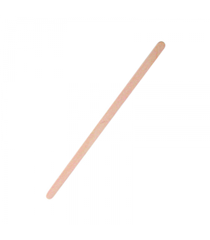 Spatule à café bois à bouts arrondis en boite distributrice  6 H176mm - 10000Pcs