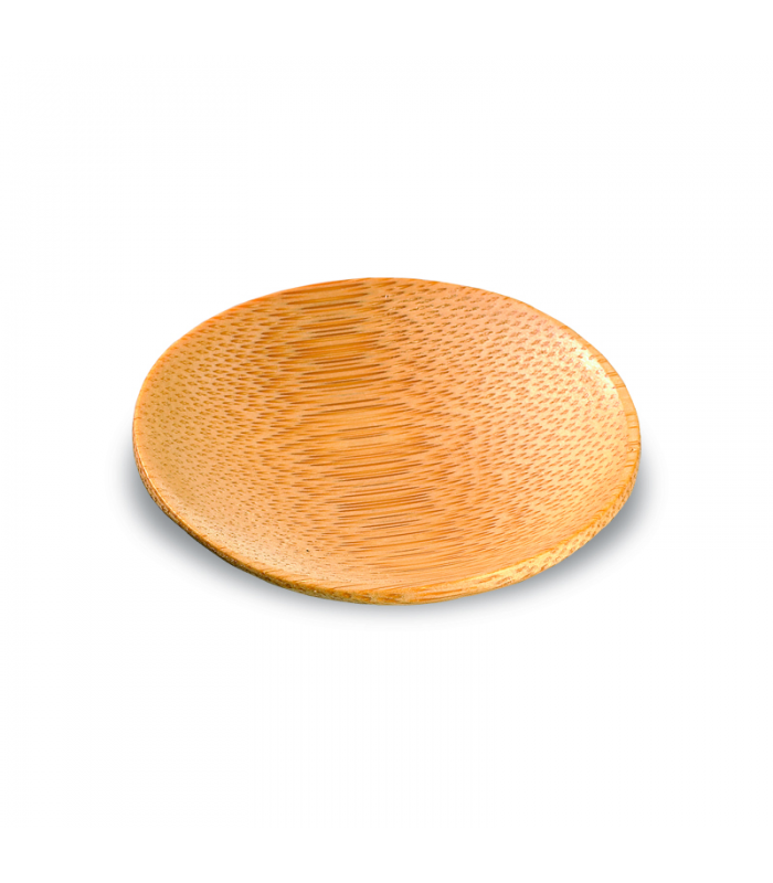 Mini assiette ronde bambou "Ping"   H10mm - 144Pcs