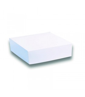 Boite pâtissière carton blanche  140x140mm H60mm - 50Pcs