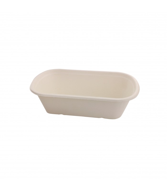 Boite rectangulaire brune en pulpe  229x134mm H44mm 750ml - 250Pcs
