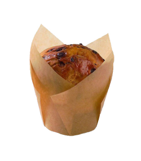 CAISSETTE DE CUISSON TULIPE MARRON SILICONE 175X175X60MM 12PCS/PET BOX, 6BOX/OPP BAG, 4BAG/CTN - 288Pcs