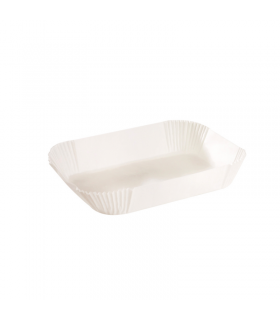 Caissette papier de cuisson ovale brune siliconée 205x145mm H45mm - 50Pcs