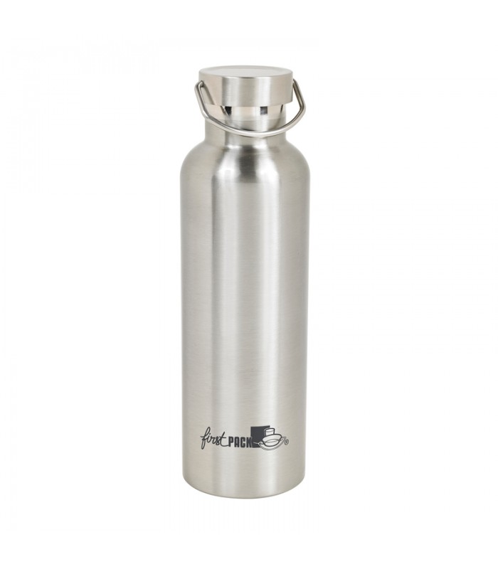 Bouteille à eau en inox à double paroi isotherme avec bouchon   H265mm 750ml - 12Pcs