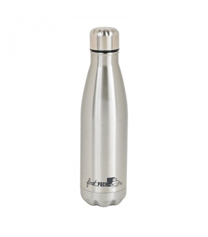 Bouteille à eau en inox double paroi isotherme avec bouchon   H265mm 500ml - 12Pcs