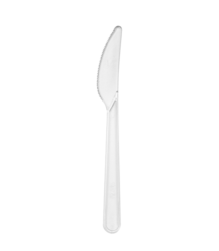 Couteau plastique PS transparent ?Lux?  180 - 2000Pcs