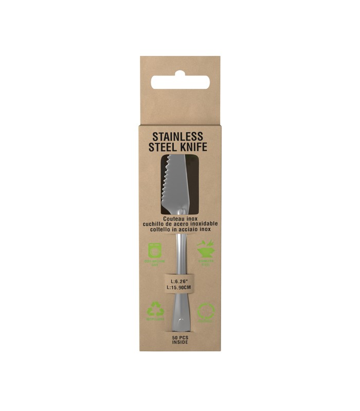 NOXCUT Couteau inox à laver  159x19mm H2mm - 500Pcs