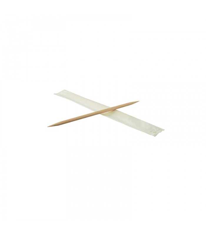 Cure dents en bois emballé individuellement   H65mm - 5000Pcs