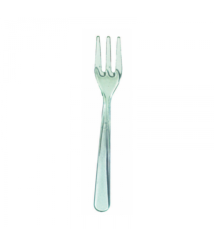 Mini fourchette plastique PS verte transparente  95 - 1000Pcs
