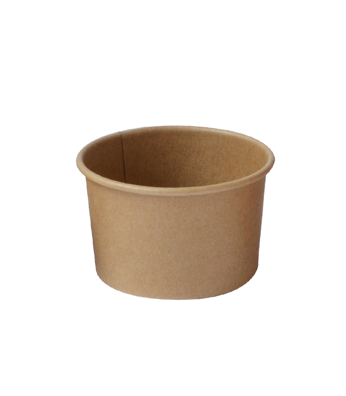 Pot carton kraft brun chaud et froid  H45mm 90ml - 500Pcs
