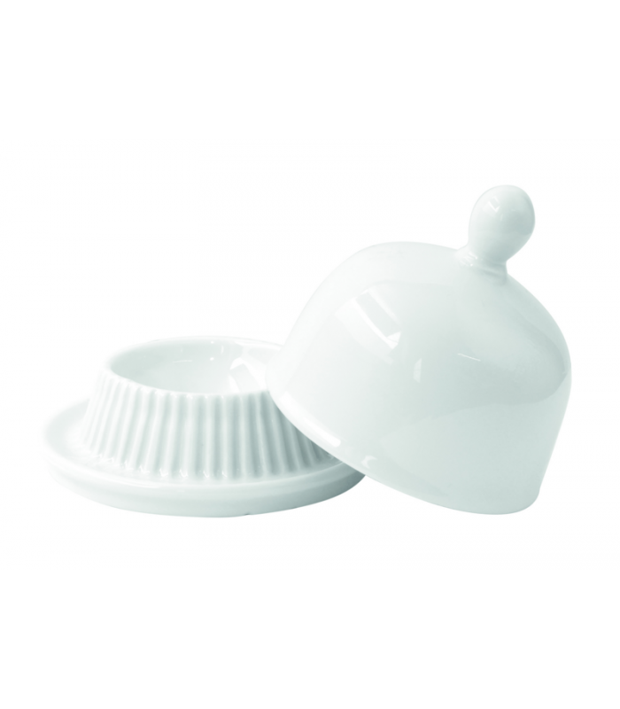 Mini cloche en porcelaine blanc   H80mm - 24Pcs