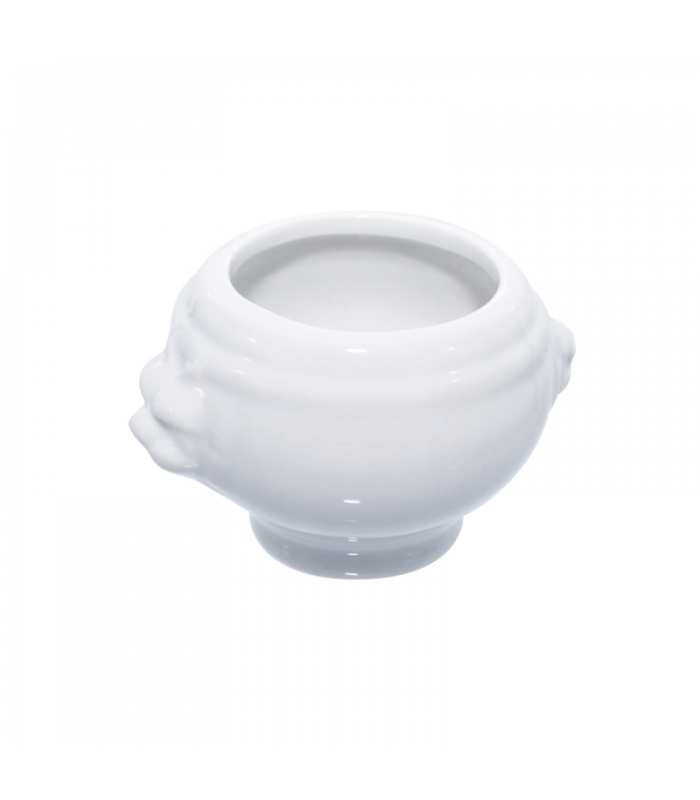 Mini soupière en porcelaine blanc  80x65mm H50mm - 36Pcs