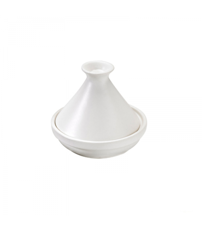 Mini tajine en porcelaine blanc   H80mm - 24Pcs