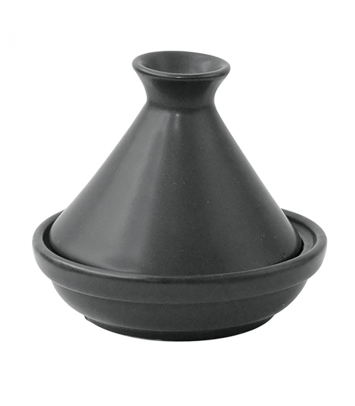 Mini tajine en porcelaine noire   H80mm - 24Pcs