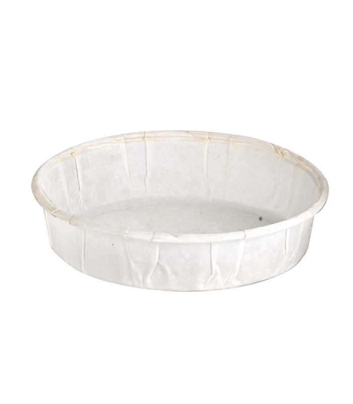 Pot papier plissé blanc   H30mm 30ml - 5000Pcs