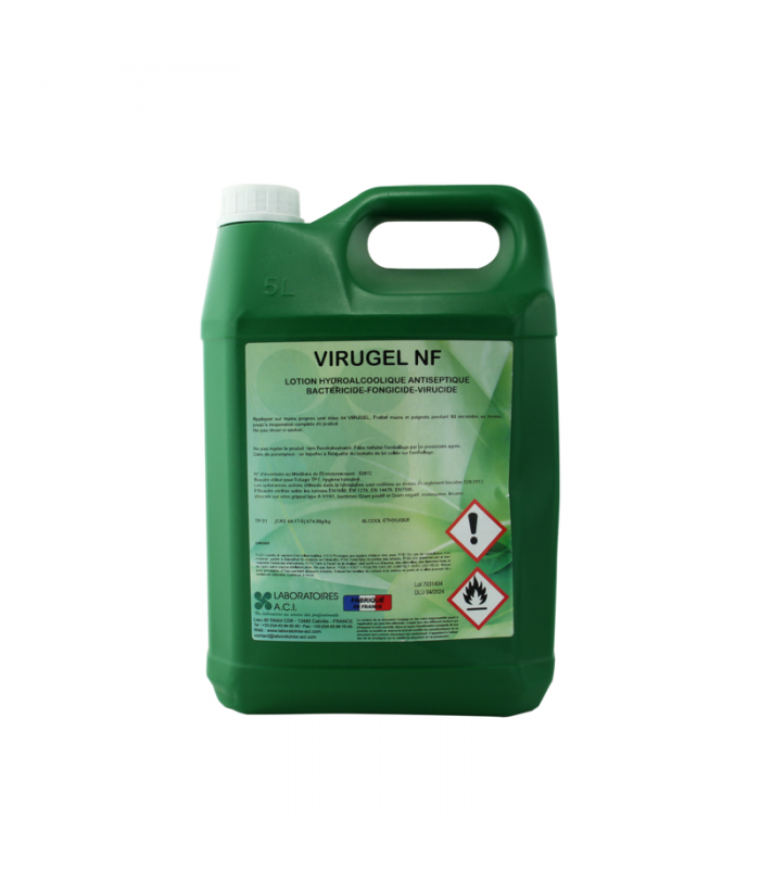 Solution hydroalcoolique 5L  150x100mm H290mm 5000ml - 1Pcs