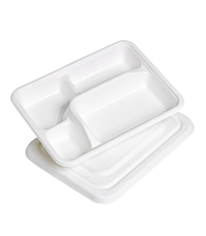Plateau repas en pulpe 230x180mm H10mm -500Pcs