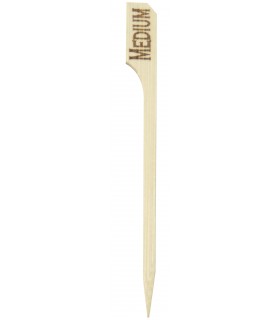 Pique à steak bambou Teppo Gushi, inscription Medium (à point)   H90mm -100Pcs