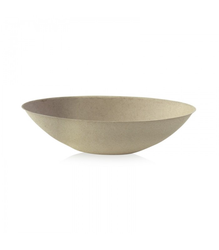 Bol ovale brun en pulpe "BioNchic"  240x145mm H63mm 1000ml -125Pcs