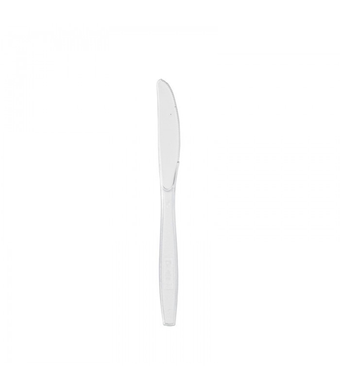 Couteau plastique PS transparent "Majesty"  192 -100Pcs