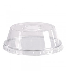 Couvercle dôme transparent en plastique PET avec trou  H40mm -100Pcs