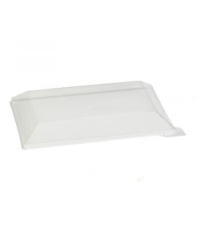 Couvercle dôme transparent en plastique PET pour mise en bouche Klarity 180x130mm H30mm -50Pcs