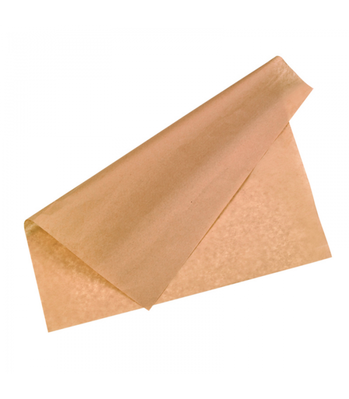 Papier alimentaire kraft brun ingraissable  400x400mm -1000Pcs