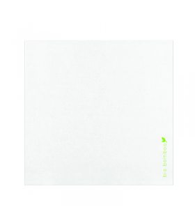 Serviette en fibre de bambou blanche  400x400mm -50Pcs