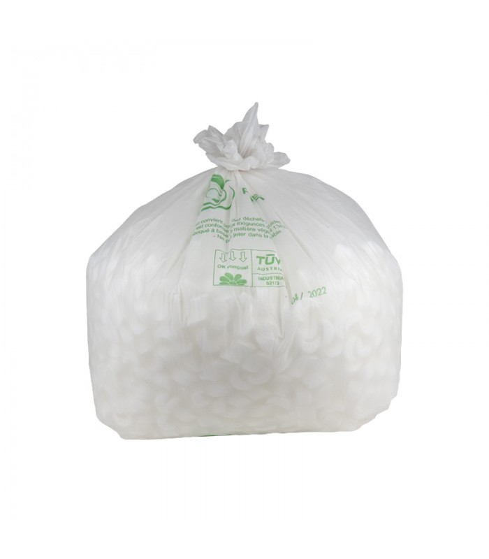 Sac poubelle blanc 400x150mm H1 100mm 110000ml -20Pcs