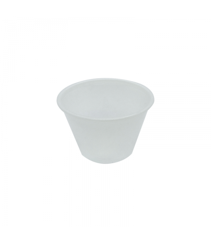 Pot à sauce rond transparent en plastique PS  H40mm 74ml -2500Pcs