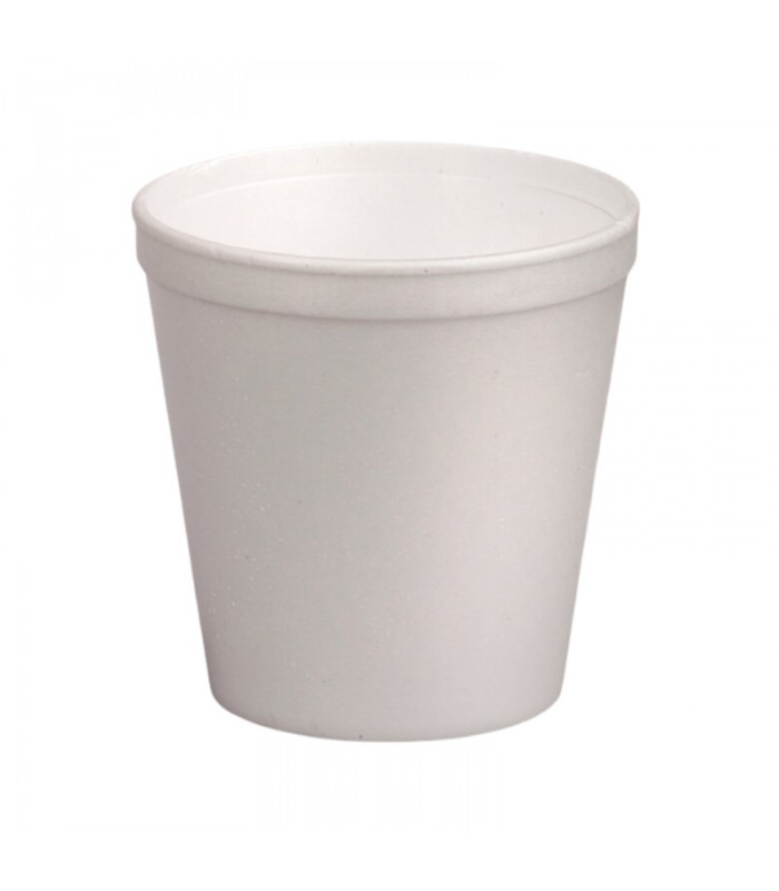 Gobelet isotherme blanc plastique PSE  H47mm 90ml -1000Pcs