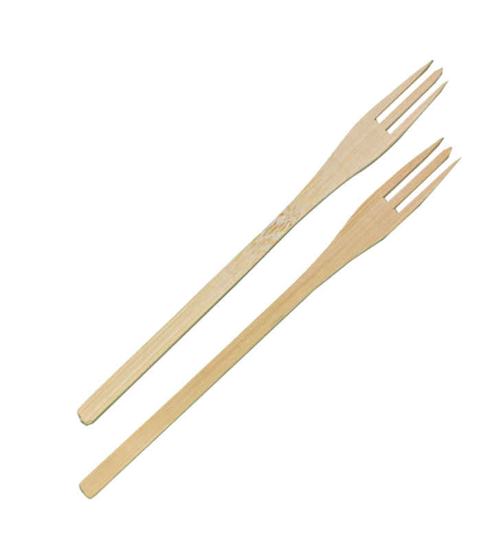 Fourchette bambou "Trident"  140 -50Pcs