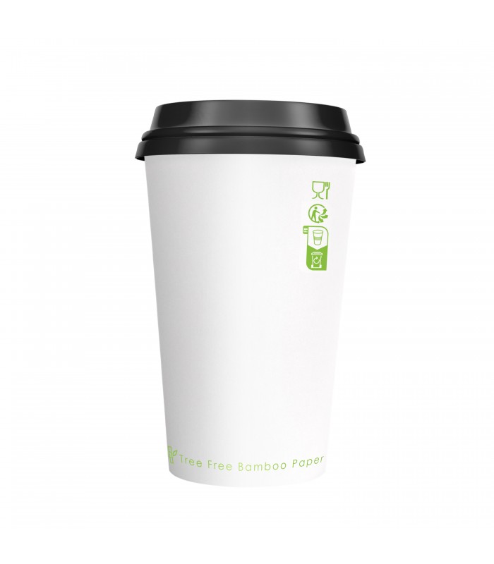 Gobelet Nature Cup en carton kraft brun strié  H132mm 450ml -50Pcs
