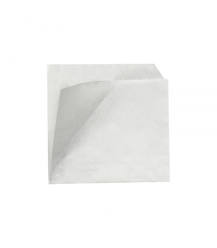 Sac papier blanc ingraissable ouvert sur 2 côtés  110x110mm -1000Pcs