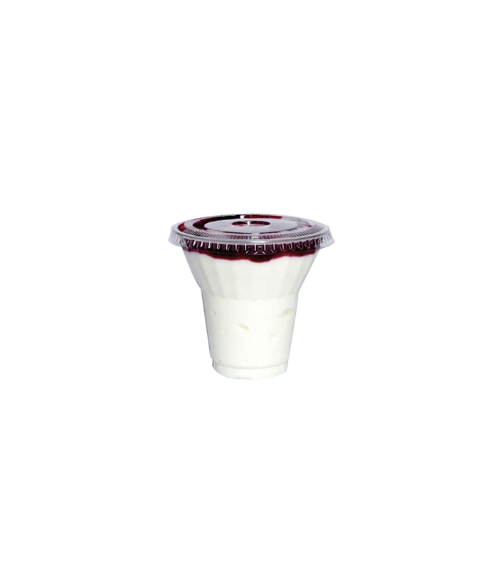 Pot à dessert transparent en plastique PET  H88mm 270ml -50Pcs
