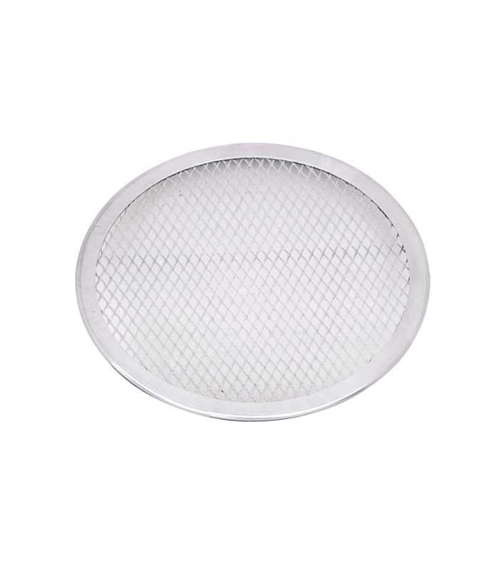 Grille à pizza ronde aluminium à fond ajouré  H4mm -12Pcs