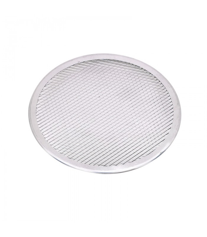 Grille à pizza ronde aluminium à fond ajouré  H4mm -12Pcs