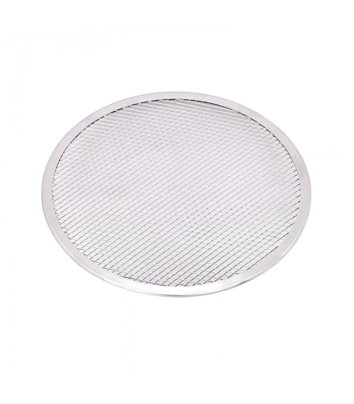 Grille à pizza ronde aluminium à fond ajouré  H4mm -12Pcs