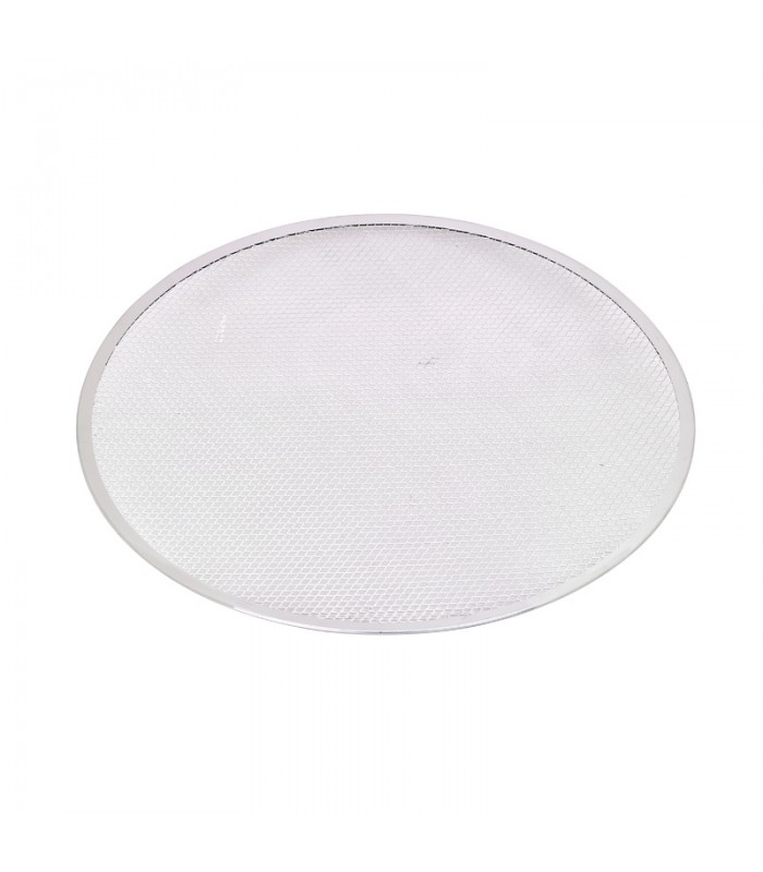 Grille à pizza ronde aluminium à fond ajouré  H4mm -12Pcs