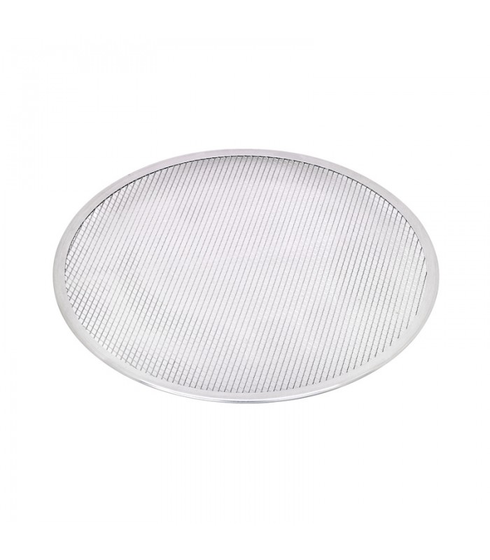 Grille à pizza ronde aluminium à fond ajouré  H4mm -12Pcs