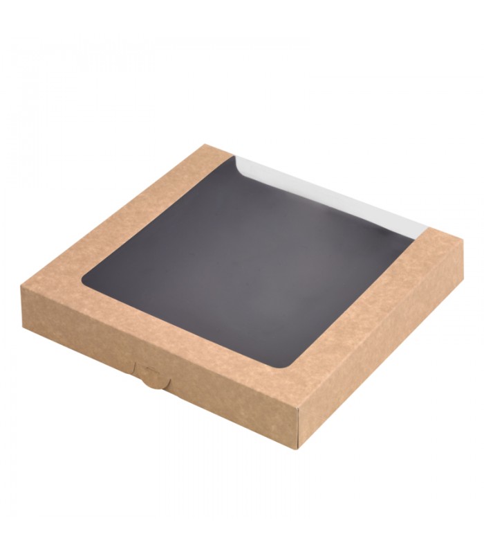 Boîte sushi avec fenêtre antibuée pour 40-60 pieces 250x250mm H40mm -50Pcs