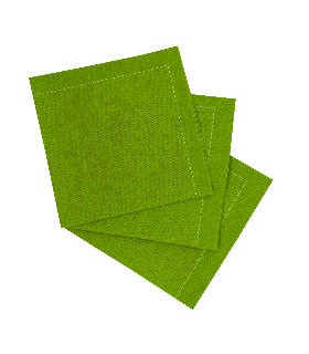 Serviette de table coton vert  400x395mm - 100Pcs