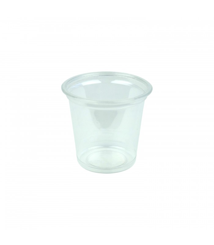Pot plastique PET transparent  H43mm 30ml